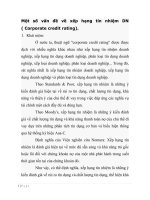 Tài liệu Một số vấn đề về xếp hạng tín nhiệm DN ( Corporate credit rating) pdf