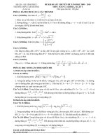 Tài liệu ĐỀ KHẢO SÁT CHUYÊN ĐỀ NĂM HỌC 2009 - 2010 MÔN TOÁN KHỐI A,B ppt