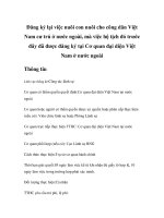 Tài liệu Đăng ký lại việc nuôi con nuôi cho công dân Việt Nam cư trú ở nước ngoài, mà việc hộ tịch đó trước đây đã được đăng ký tại Cơ quan đại diện Việt Nam ở nước ngoài ppt