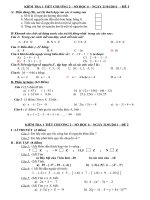 Bài giảng KIỂM TRA SỐ HỌC 6 - CHƯƠNG 2 (HAY)
