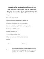 Tài liệu Thực hiện chế độ một lần đối với đối tượng du kích thôn, ấp ở miền Nam trực tiếp tham gia kháng chiến chống Mỹ cứu nước theo Quyết định 188/2007/QĐ-TTg doc