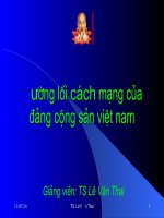 BÀI GIẢNG ĐƯỜNG LỐI CÁCH MẠNG (PHẦN 1)