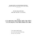 CÁC PHƯƠNG PHÁP BIỂU DIỄN TRI THỨC và ỨNG DỤNG vào TRÒ CHƠI cờ CARO 