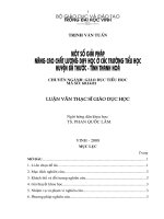 Một số giải pháp nân cao chất lượng dạy học ở các trường tiểu học huyện bá thước   tỉnh thanh hoá 
