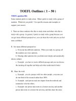 Tài liệu TOEFL Outlines ( 1 – 50 ) PART 10 ppt