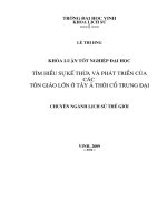 Tìm hiểu sự kế thừa và phát triển của các tôn giáo lớn ở tây á thời cổ trung đại 