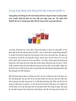 Tài liệu Cung ứng hàng hoá trong thời đại Internet (phần I) ppt