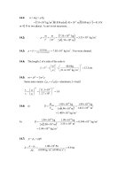 Tài liệu Physics exercises_solution: Chapter 14 pdf