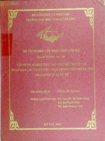 Vận dụng marketing vào việc đẩy mạnh các hoạt động du lịch ở việt nam trong tiến trình hội nhập kinh tế quốc tế đề tài nghiên cứu khoa học cấp bộ 