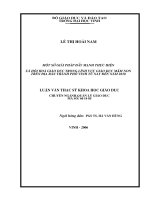 Một số giải pháp tăng cường thực hiện xã hội hoá giáo dục trong lĩnh vực giáo dục mầm non trên địa bàn thành phố vinh từ nay đến năm 2010 
