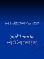 Tài liệu Quy chế tổ chức và hoạt động của công ty quản lý quỹ pdf