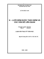 K   lưới đếm được theo điểm và các vấn đề liên quan 