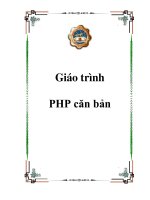 Tài liệu PHP căn bản pdf