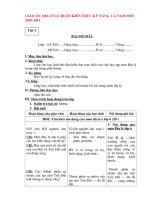 Bài giảng Giáo án 6 cả năm - Chuẩn KTKN