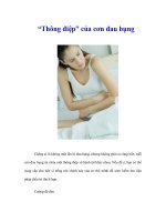 Tài liệu “Thông điệp” của cơn đau bụng ppt