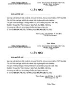 Bài soạn Giấy mời họp mặt