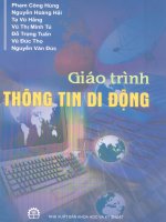 GIÁO TRÌNH THÔNG TIN DI ĐỘNG