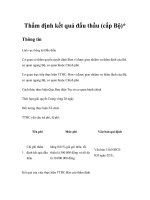 Tài liệu Thẩm định kết quả đấu thầu (cấp Bộ)* doc