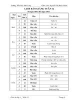 Bài giảng giaoan lop 1-tuan 12