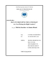 CHUYÊN đề 6 bạn có CHỌN ĐÚNG NHÀ LÃNH đạo are you picking the right leaders 