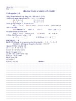 Bài giảng KIEM TRA SO HOC 6 CHUONG II