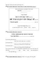 Tài liệu Quy định trình bày luận văn thạc sĩ pdf