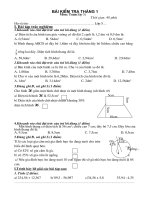 Tài liệu ĐỀ KIỂM TRA LỚP 5 ( THÁNG 1)