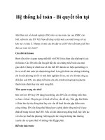 Tài liệu Hệ thống kế toán - Bí quyết tồn tại pptx