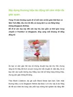 Tài liệu Xây dựng thương hiệu tác động tới cảm nhận đa giác quan. pdf