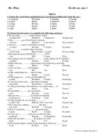 Bài giảng Bo de thi TN vao 10: De 8