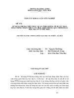 Sử dụng phương tiện trực quan theo hướng tích cực hoá hoạt động nhận thức của học sinh trong quá trình dạy học địa lí ở tiểu học 