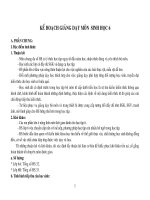 Bài soạn Kế hoạch Sinh 6 chuẩn