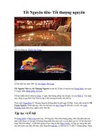 Bài giảng Tết nguyên tiêu - Tết thượng nguyên