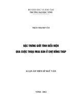 Đặc trưng giới tính biểu hiện qua cuộc thoại mua bán ở chợ đồng tháp 
