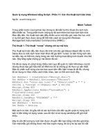 Tài liệu Quản lý mạng Windows bằng Script - Phần 10: Các thủ thuật của kịch bản điều khiển xa doc