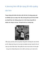 Tài liệu 4 phương thức để tận dụng tốt mẫu quảng cáo doc