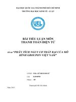 PHÂN TÍCH NGUY cơ THẤT bại của mô HÌNH GROUPON VIỆT NAM 