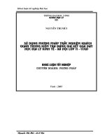 Sử dụng phương pháp trắc nghiệm khách quan trong kiểm tra đánh giá kết quả dạy học địa lý kinh tế   xã hội 11   CCGD 
