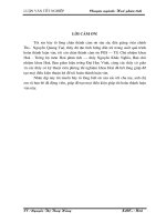 Xác định nguyên tố vi lượng kẽm trong ba địa điểm thuộc đất thanh   nghệ   tĩnh bằng phương pháp chiết trắc quang với thuốc thử đithizon 