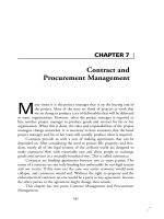Tài liệu Project Management Professional-Chapter 7 doc