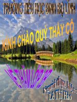 Bài soạn LTVC: Nhân hóa (tuần 23)