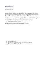 Tài liệu Bảo vệ tài liệu Word doc