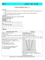 Bài giảng GIÁO ÁN ĐS 9 TUẦN 25