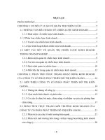 Giải pháp chiến lược đẩy mạnh hoạt động kinh doanh của công ty cổ phần phát triển đô thị kiên giang 