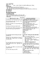 Tài liệu Giáo án Tin học lớp 6 Học kỳ I