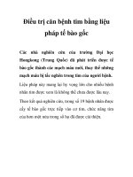 Tài liệu Điều trị căn bệnh tim bằng liệu pháp tế bào gốc doc