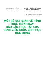 Tài liệu QUI ĐỊNH VỀ HÌNH THỨC TRÌNH BÀY BÁO CÁO THỰC TẬP docx
