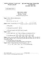 Bài giảng đề và ĐA  thi HSG Toán 8 - 2011