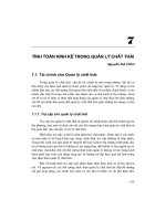 Tài liệu Chương 7: Tính toán kinh tế trong quản lý chất thải ppt