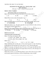 Gián án Đề khảo sát HSG lần 3 (Toán lớp 4)